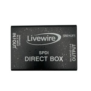 Livewire SPDI Passive Direct Box With Attenuation Pad floating low-impedance XLR